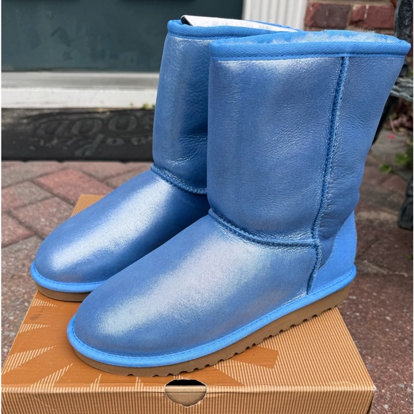 UGG Shoes - Metallic blue UGG boots